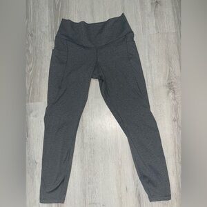 Woman’s large athletic high rise ankle leggings members mark